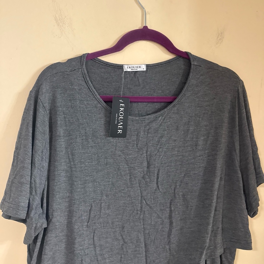 Cotton grey Top: Quarter Sleeve Breastfeeding Shirt…#429 - Picture 3 of 6